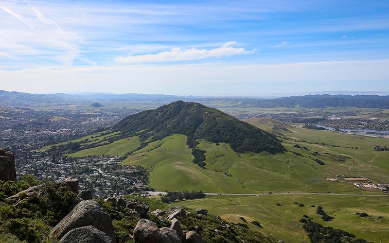 View of Cerro San Luis from Bishop's Peak in San Luis Obispo